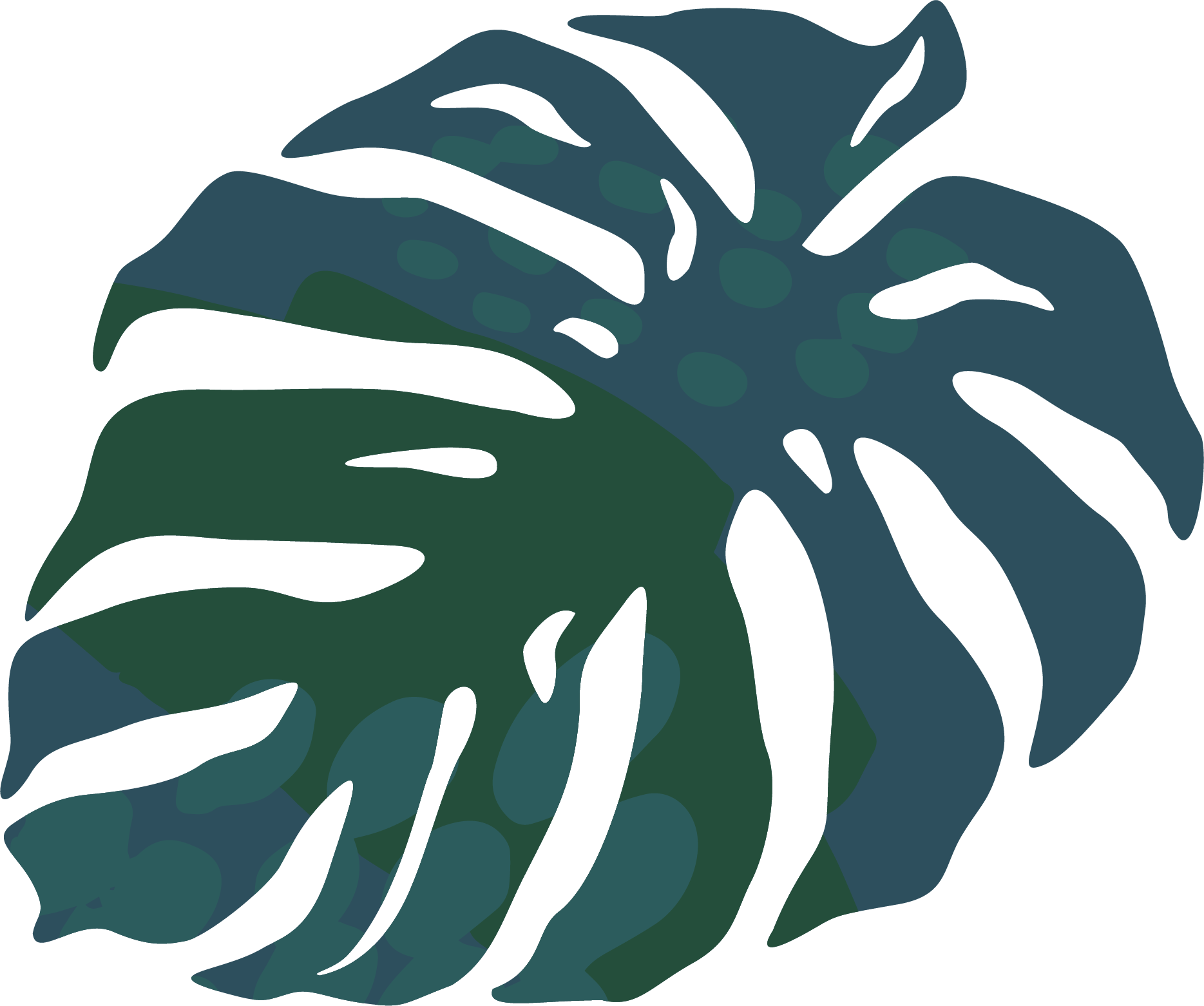 Hoja tropical decorativa de Tanino