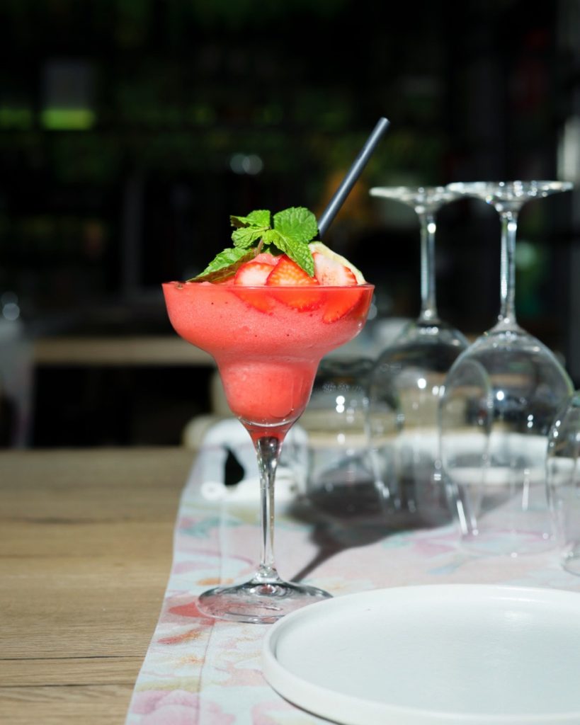Daiquiri de fresa del restaurante Tanino
