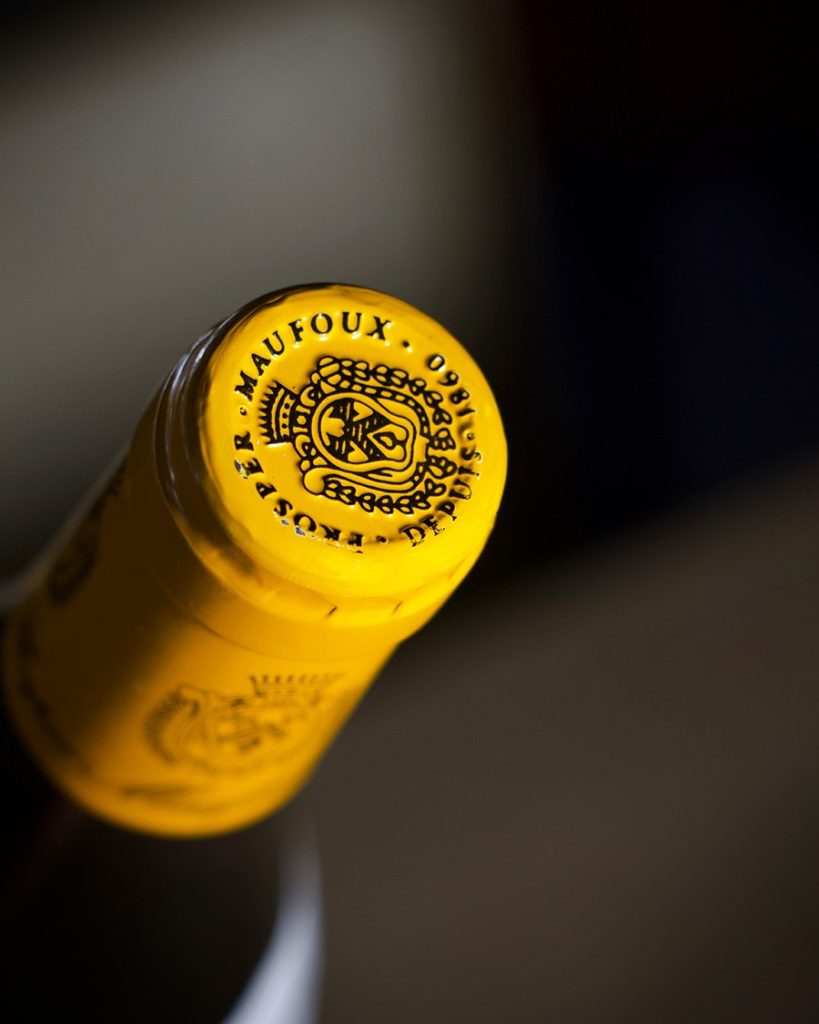 Botella de vino de la bodega de Tanino