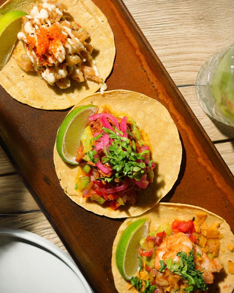 Tacos de cocina fusión de Tanino San Pedro